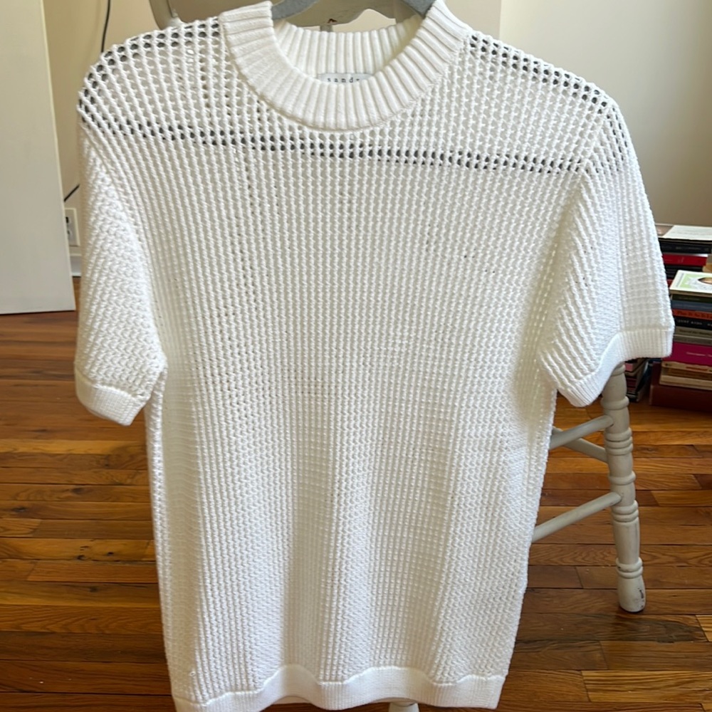 NWOT Sandro Crotchet Sweater Top